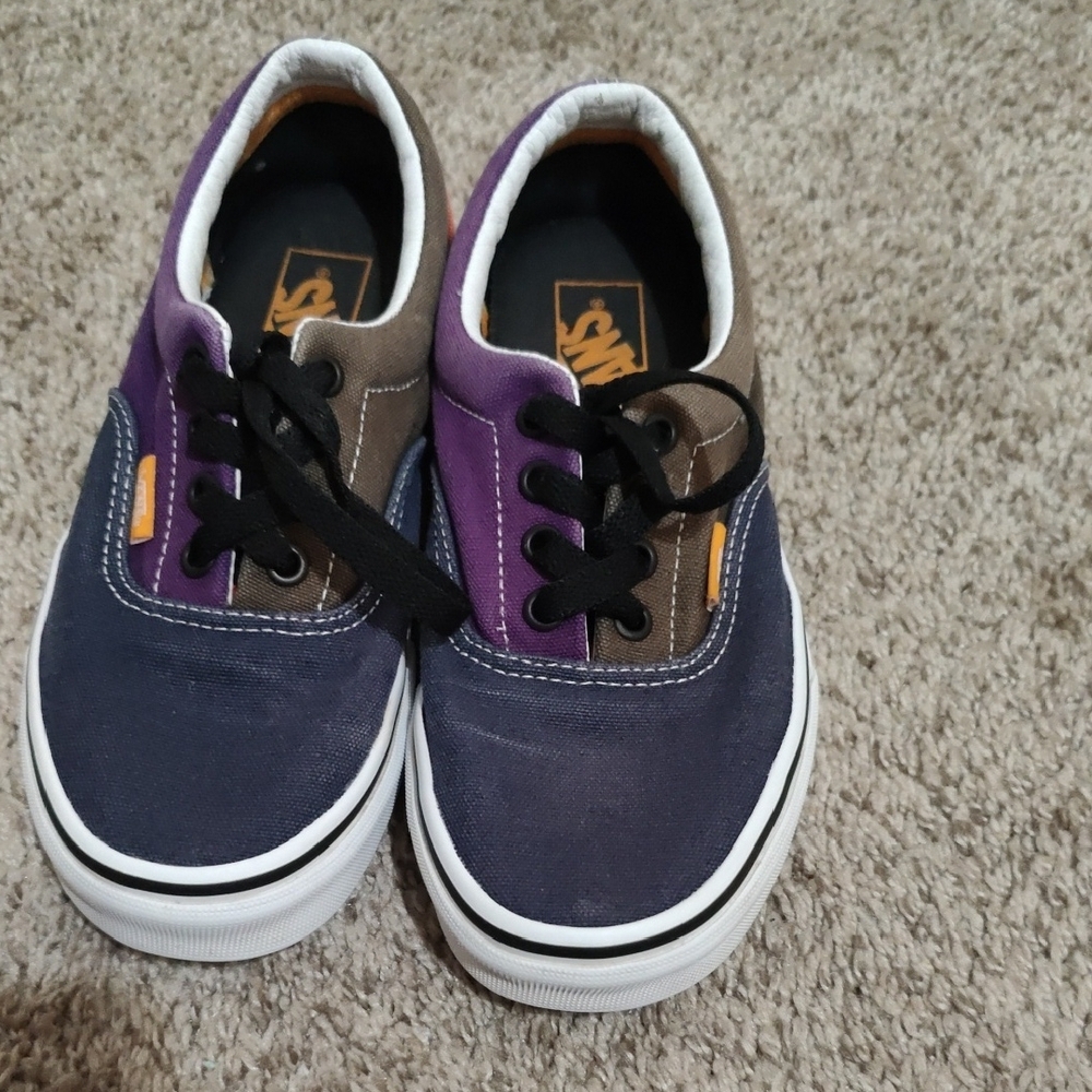 Vans Purple and Blue Sneakers Classic Skate Style